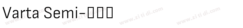 Varta Semi字体转换